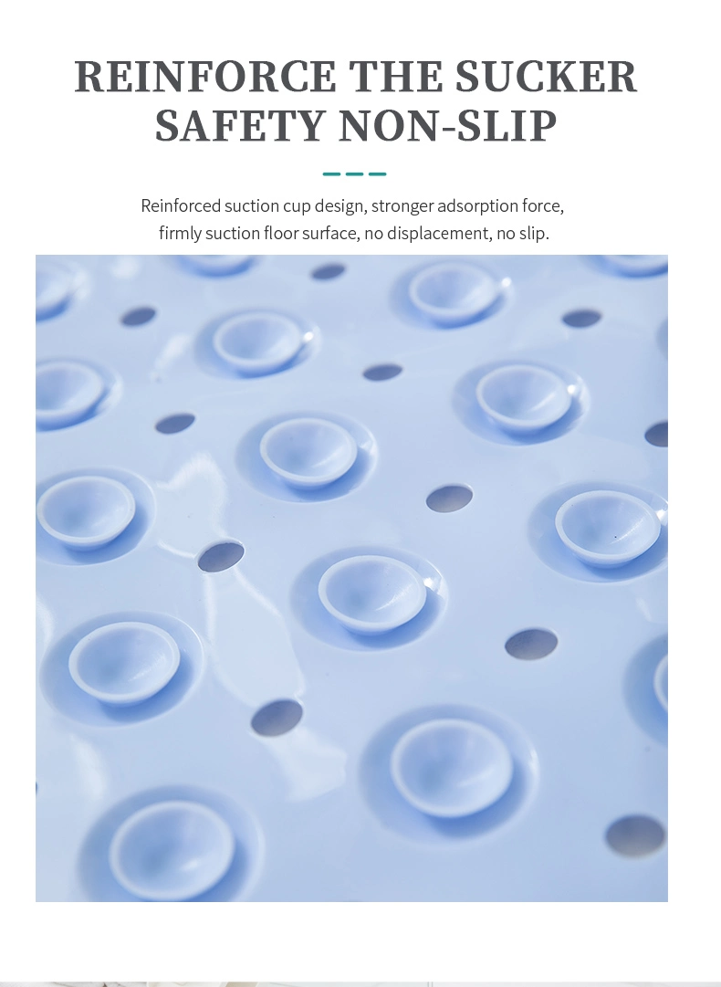Factory Non Slip Anti Bacterial Massage Silicone Bathtub Bathroom Mat Bath Shower Mat for Tub Bathroom