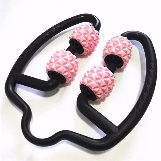 Bâton de Massage d'exercice de forme physique de Yoga de Logo fait sur commande, bâton de rouleau de muscle de Point de déclenchement